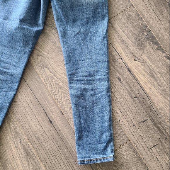 Embroidered High Waist Cropped Skinny Jeggings 000 - Picture 10 of 12